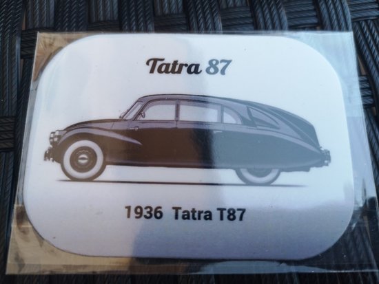 Magnetka Tatra 87 1936  biela